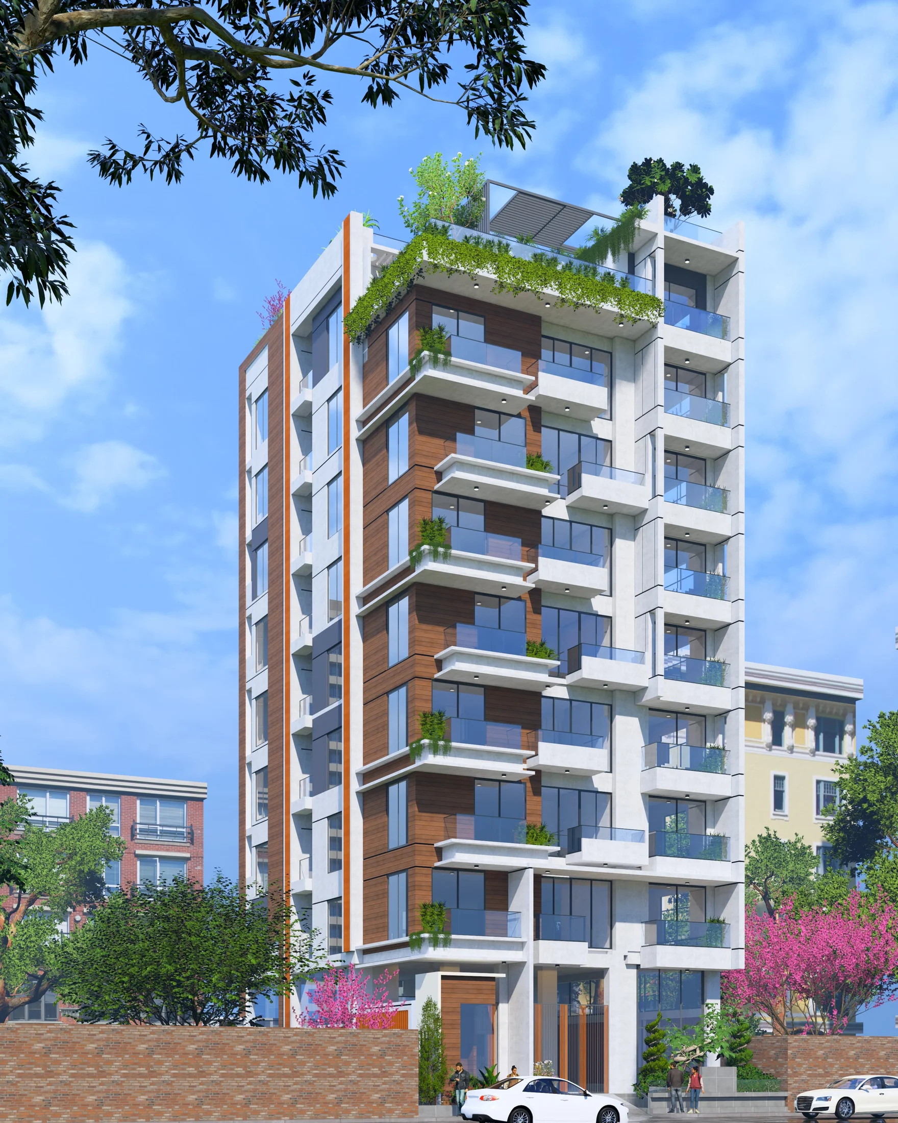 Aster Apartment angled daytime view