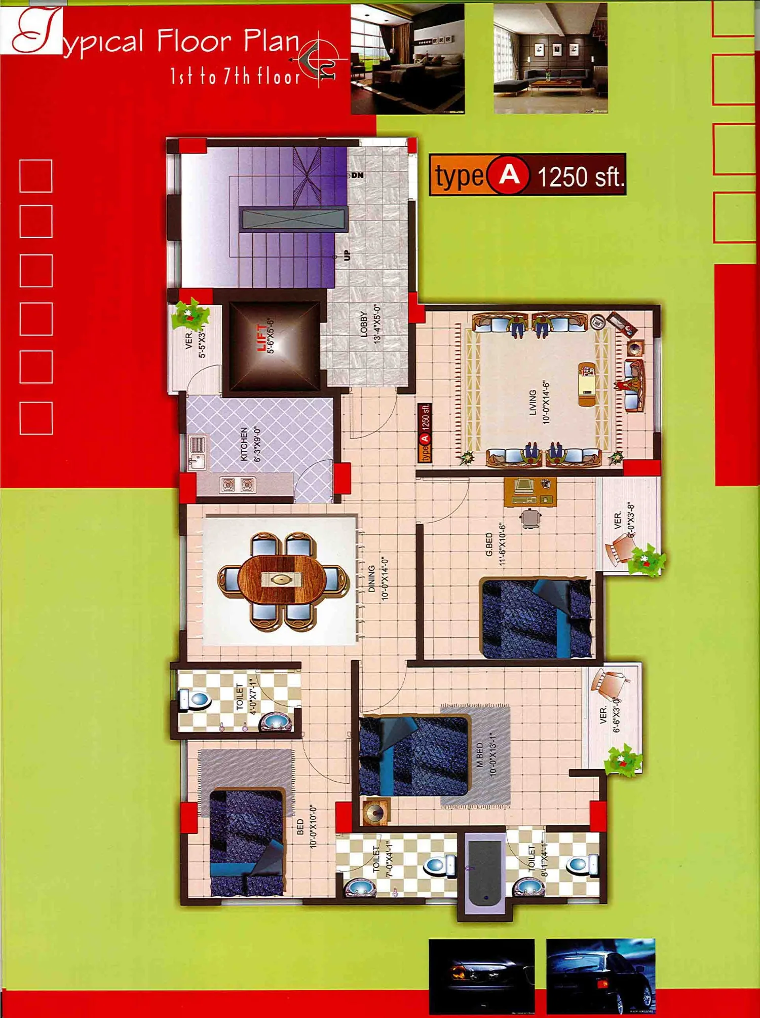 Dilruba Garden Type A apartment plan