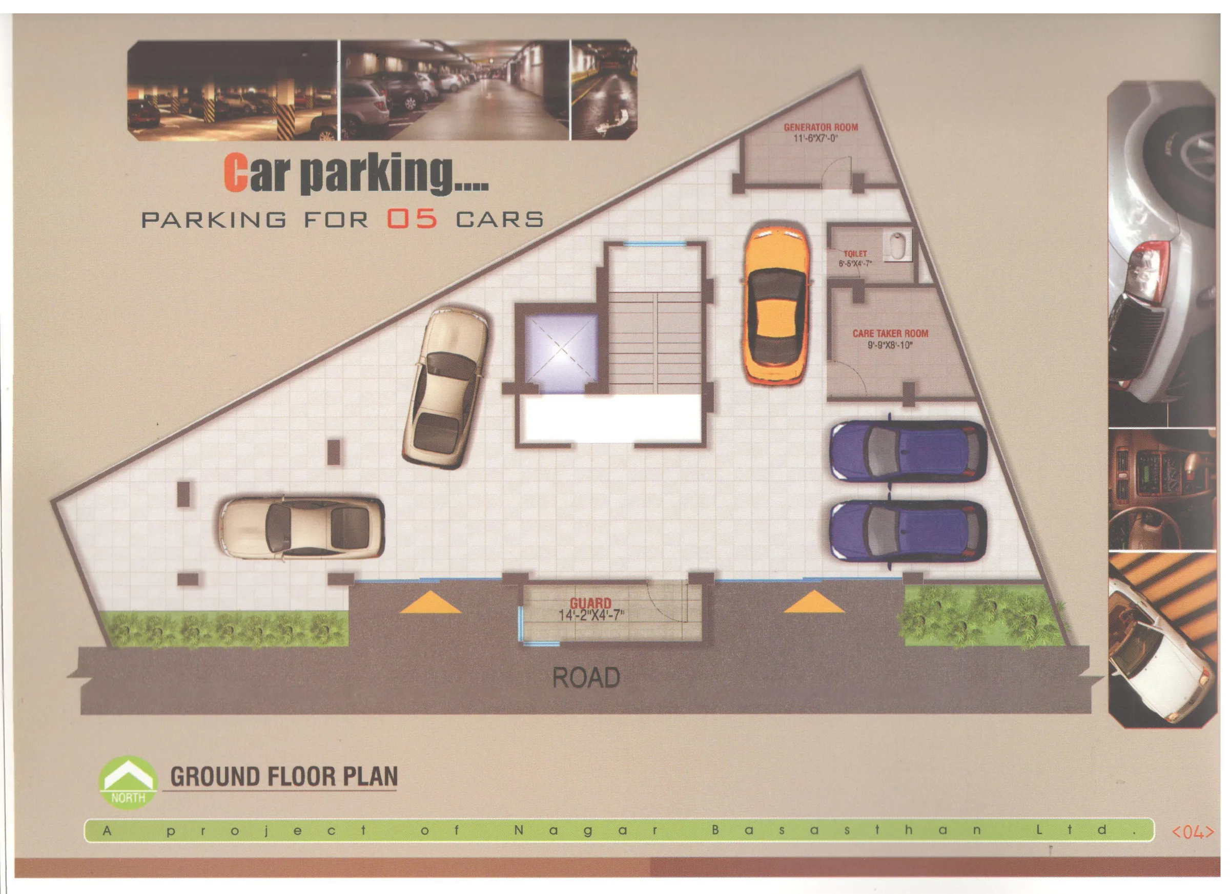 Hosna Taj ground-floor parking plan