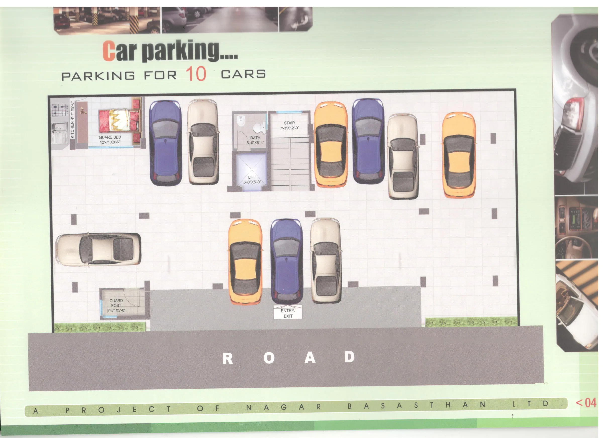 Lake View ground-floor parking plan