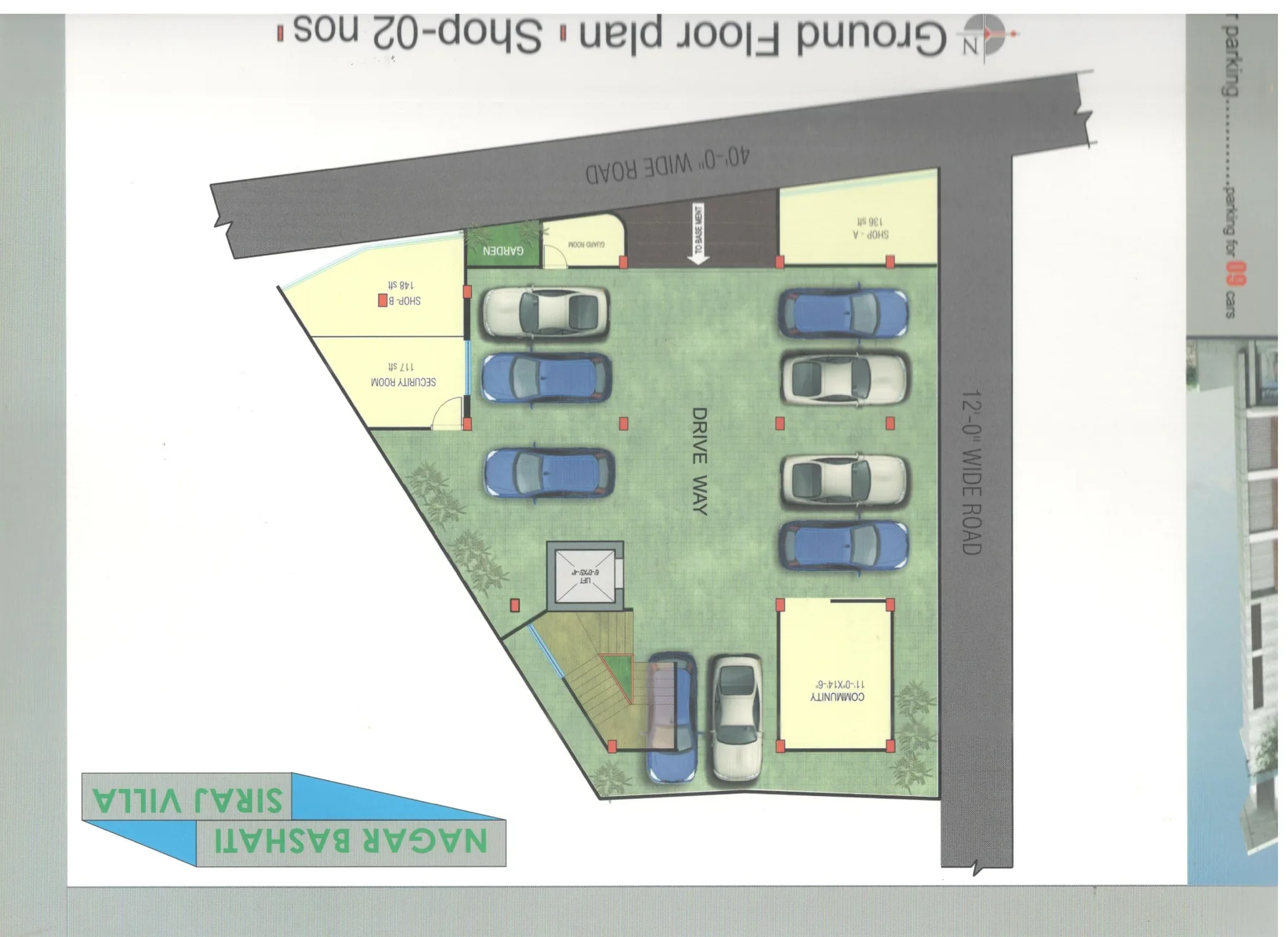 Siraj Villa ground-floor plan
