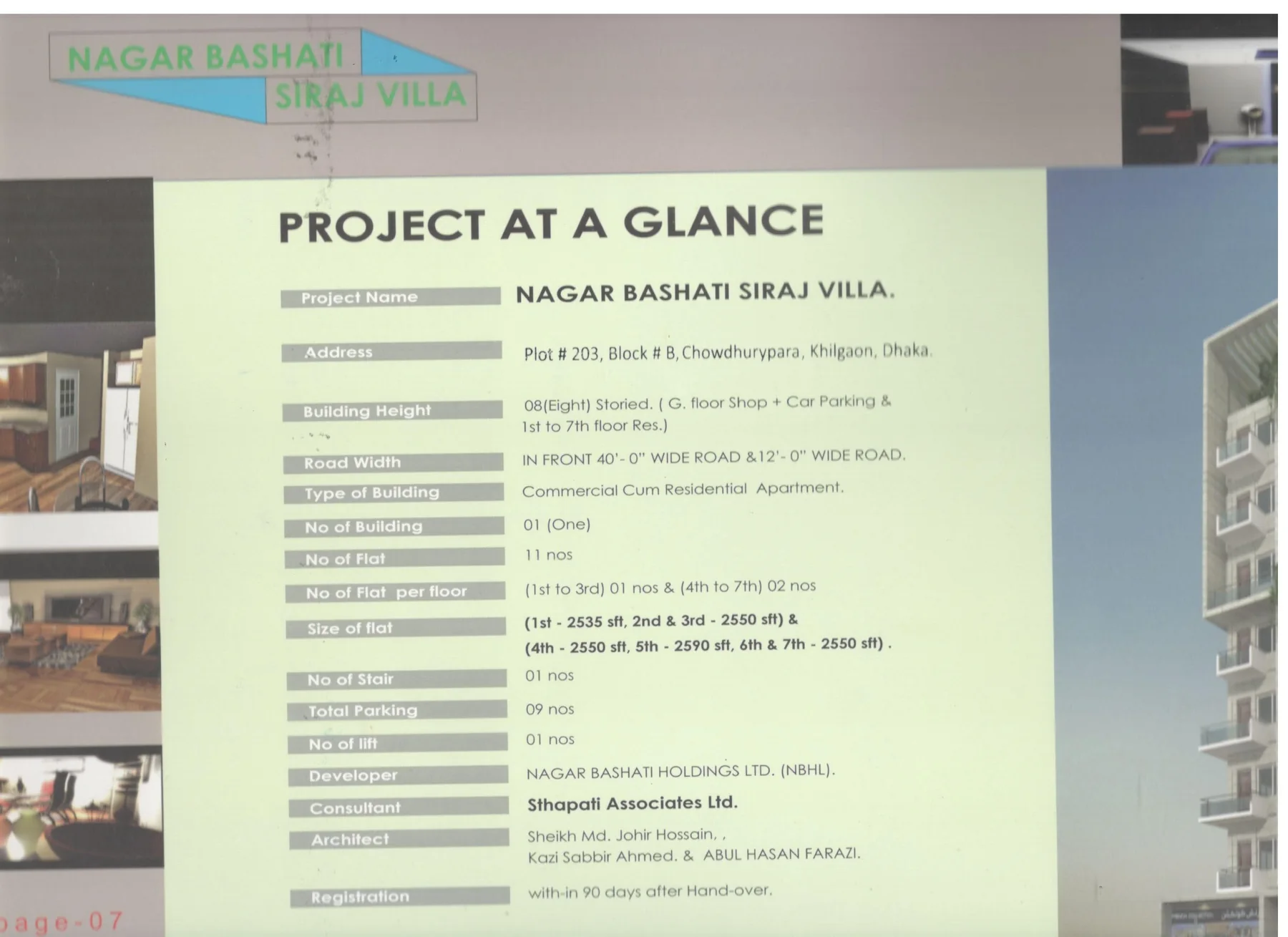 Siraj Villa project at a glance